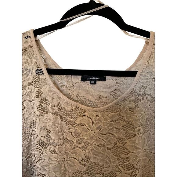 Ambiance Lace Tee with Open Back - Picture 4 of 5